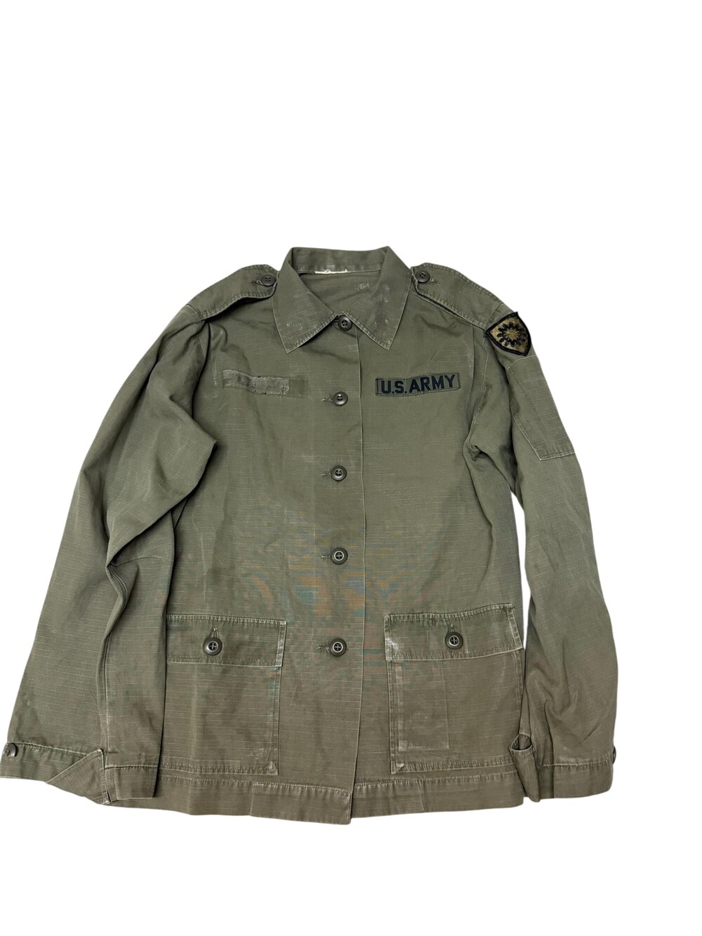 Vintage Defense Personnel Support Center US Army Shirt Mens Small Green OG107